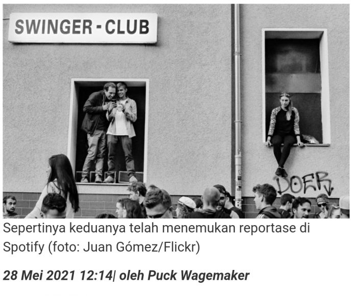 Wartawan dari stasiun radio Denmark berhubungan seks di klub swinger selama reportasenya