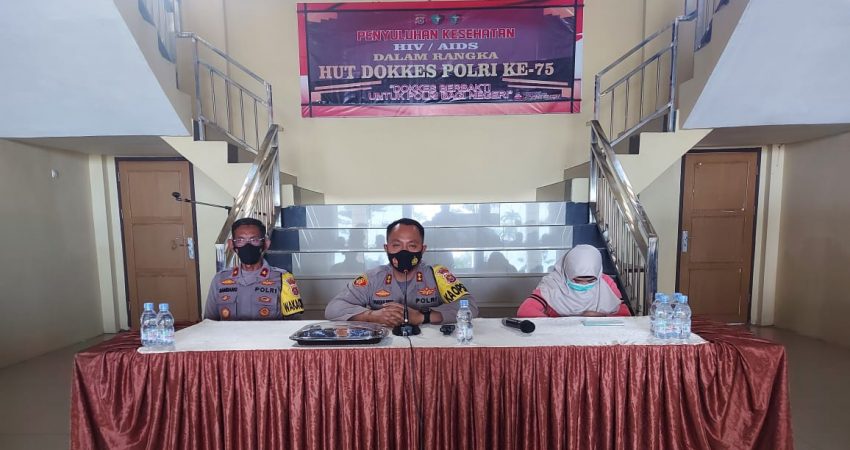 HUT Dokkes ke 75, Polres Kolut Bersama RSUD Adakan Penyuluhan HIV/AIDS