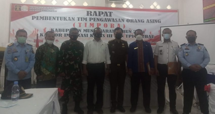 Kantor Imigrasi Kelas III Non TPI Baubau, APH dan Pemkab Mubar Kompak Satukan Visi