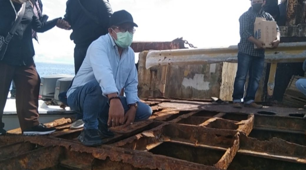 Kunjungan ke Konkep, Hugua Prihatin dengan Kondisi Pelabuhan Ferry Langara