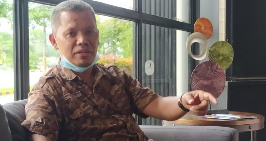 Humas PT Tiran Group Sulawesi Tenggara, La Pili saat ditemui pihak tegas.co