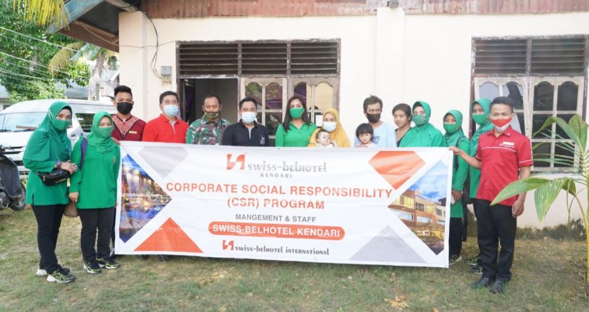 Persit Korem 143/HO Bersama Swiss Bell Hotel Kendari Salurkan Bantuan Pada Afiq Raanan