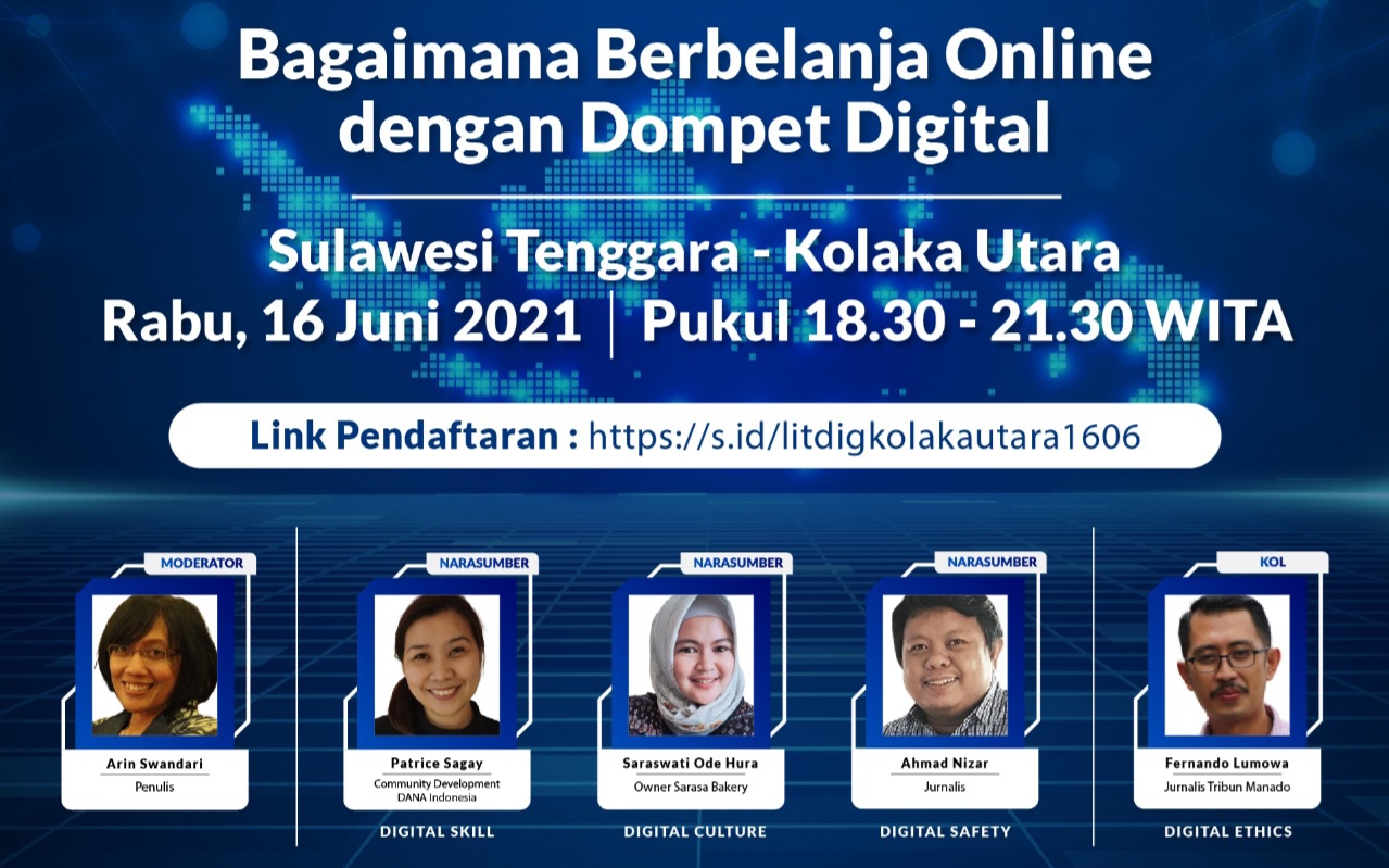 Webinar Literasi Digital “Indonesia Makin Cakap Digital” di Sulawesi yang diselenggarakan oleh Kementerian Komunikasi dan Informatika Republik Indonesia dan Siber Kreasi bersama Dyandra Promosindo kembali menggelar kegiatan diskusi virtual pada Rabu, (16/6/2021)