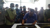 ti Wakatobi H. Arhawi, beserta forkopimda saat meresmikan bangunan gedung Rumah Sakit Umum Daerah Kabupaten Wakatobi, pada Sabtu 19 Juni 2021. Foto (rusdin/tegas.co)