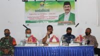 H. Abdul Rasyid Sawal saat membawakan materi dalam Sosialisasi Perda No 7 Tahun 2019 tentang Fasilitas Pencegahan Penanggulangan Penyalahgunaan Narkotika, Psikotropika, Zat Adaptif dan Lainnya