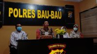 Kapolres Baubau saat rapat bersama Stakeholder di Aula Rupa Tama Rabu (24/6/21)