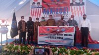 Wakapolres Muna, Kompol Laode Surahman saat menghadiri acara Hari Anti Narkoba Internasional di Kantor BNNK Muna
