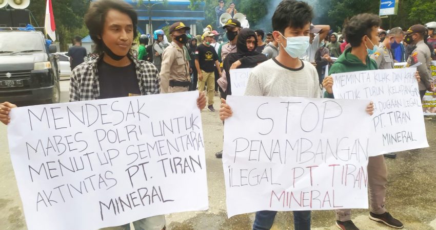 Aktivis Minta Aktifitas Penambangan PT Tiran Mineral di Konut Dihentikan