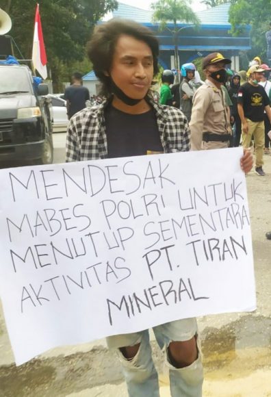 PT Tiran Mineral Terancam Pidana Korporasi