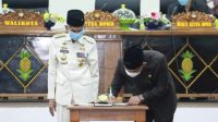 Pemkot Baubau dan DPRD melakukan penadantanganan nota kesepahaman bersama terhadap rancangan APBD tahun 2020