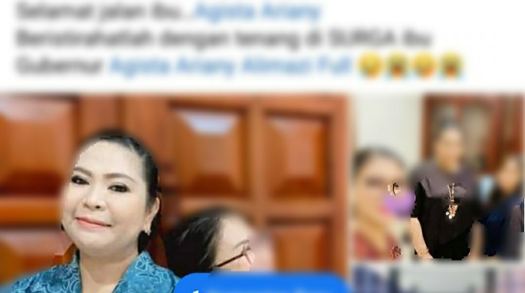 Agista Aryani Istri Ali Mazi Tutup Usia, Ucapan Belasungkawa di Facebook Mengalir