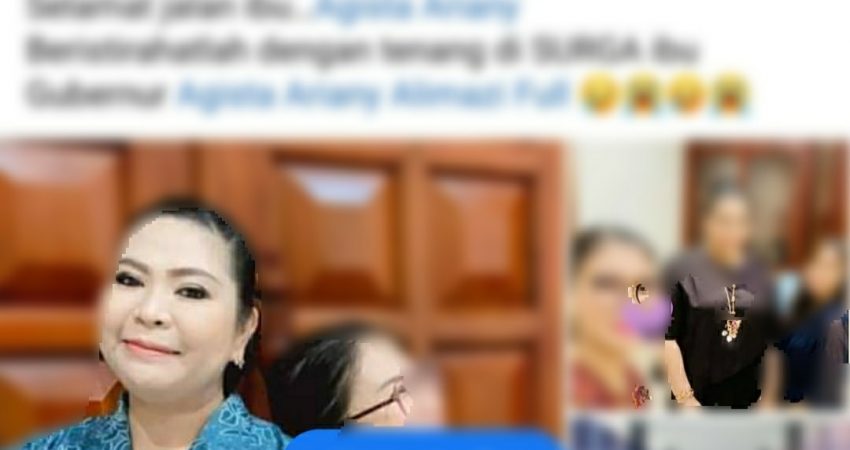 Agista Aryani Istri Ali Mazi Tutup Usia, Ucapan Belasungkawa di Facebook Mengalir