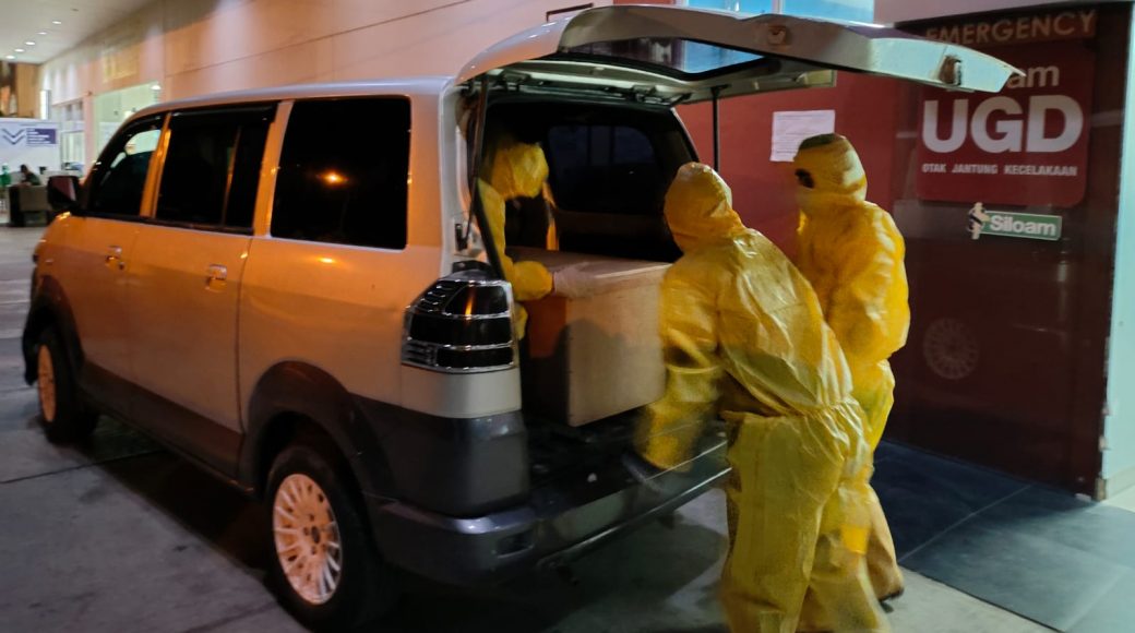 BPBD Baubau Kembali Evakuasi Jenasah Pasien Covid-19 Secara Protokol