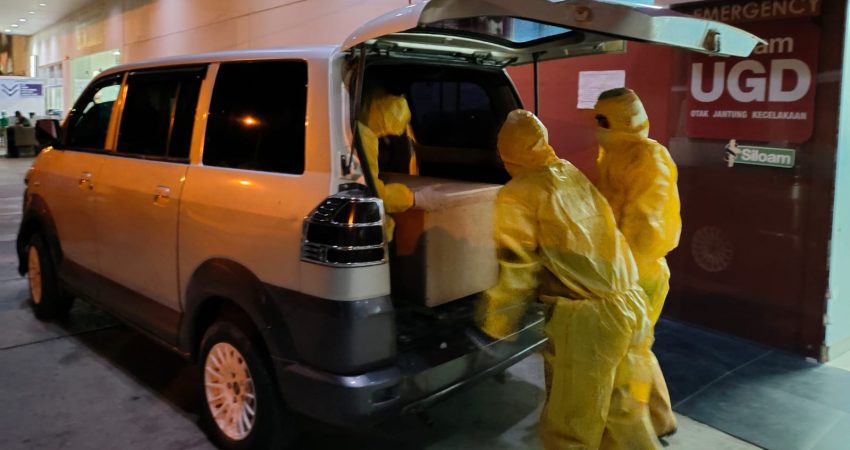 BPBD Baubau Kembali Evakuasi Jenasah Pasien Covid-19 Secara Protokol