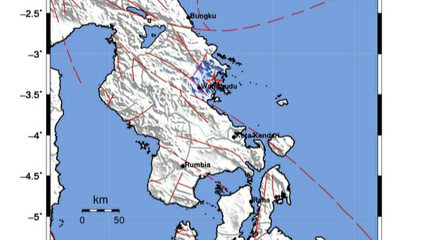 BMKG Kendari: Gempabumi di Langgikima Konut