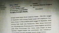 Ini Isi Surat Inspektorat ke Gubernur Sultra Perihal Pengembalian Keuangan Daerah