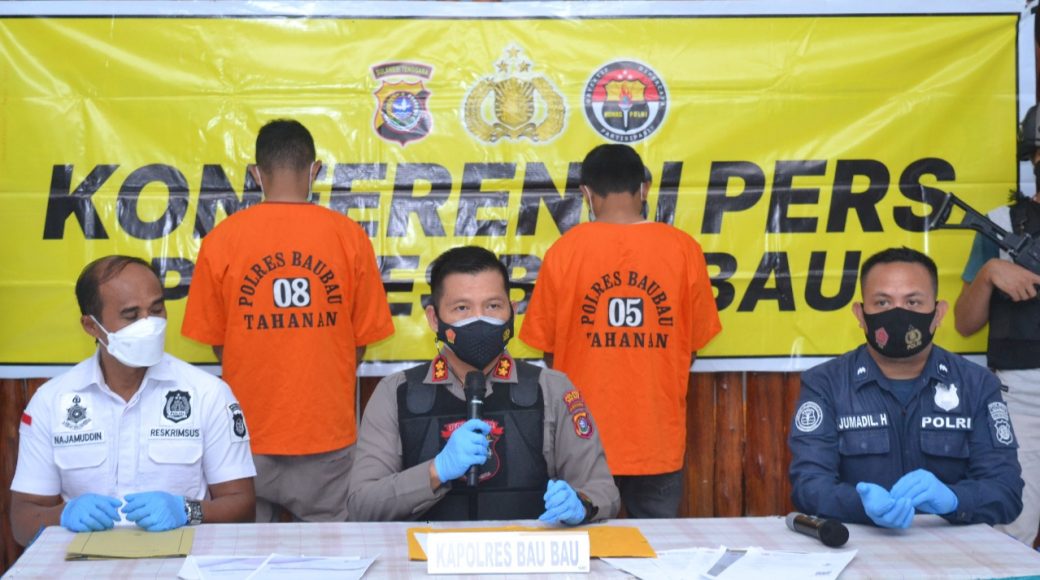 Polres Baubau Amankan Tiga Pelaku Pembuat Dokumen Palsu Keberangkatan