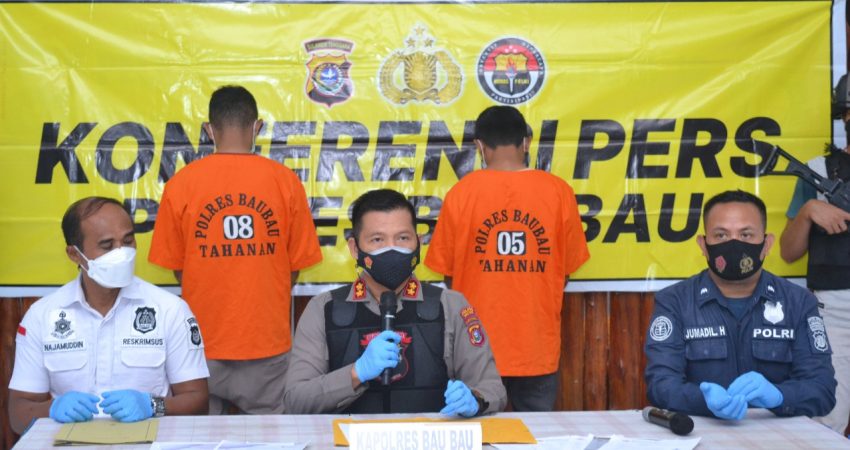 Polres Baubau Amankan Tiga Pelaku Pembuat Dokumen Palsu Keberangkatan