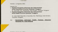 Pusat Advokasi Hukum Pertambangan dan Energi Surati PT Tiran Mineral, ESDM dan Kehutanan Sultra