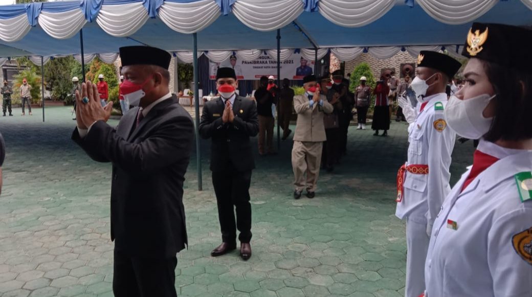 Pemkot Baubau Kukuhkan Paskibra 2021