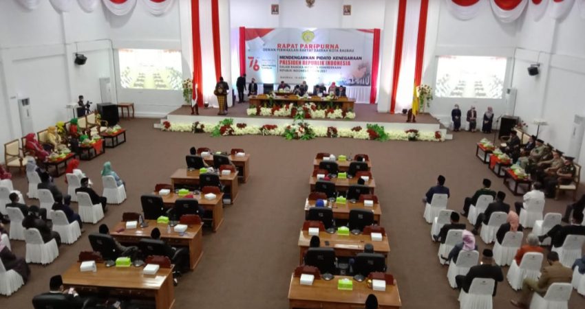Gelar Paripurna Jelang HUT RI ke 76, DPRD dan Pemkot Baubau Tekankan Falsafah PO 5 dan Penanganan Covid