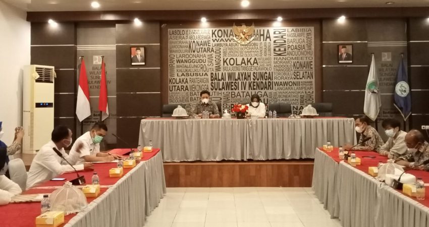 Gelar Pertemuan Bersama Pemda Koltim, Kepala BWS Kendari : Presiden Akan Hadiri Peresmian Bendungan Ladongi