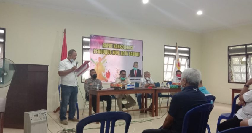 Gelar Rapat Konsolidasi, KONI Baubau Tatap Porprov 2022