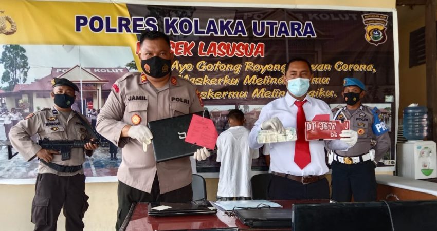 Polsek Lasusua Ciduk 4 Tersangka Spesialis Curanmor dan Barang Elektronik
