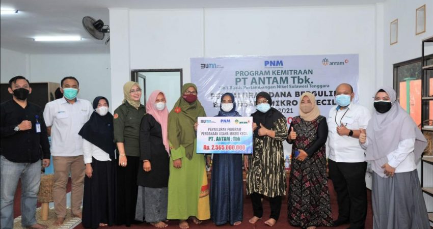 PT ANTAM Tbk UBPN Sultra Salurkan Dana Program Kemitraan Senilai Rp2,5 Milyar