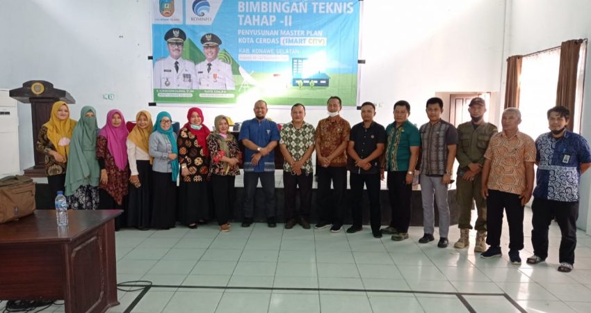 Diskominfo dan Sandi Konsel Gelar Bimtek Penyusunan Master Plan Smart City Tahap II