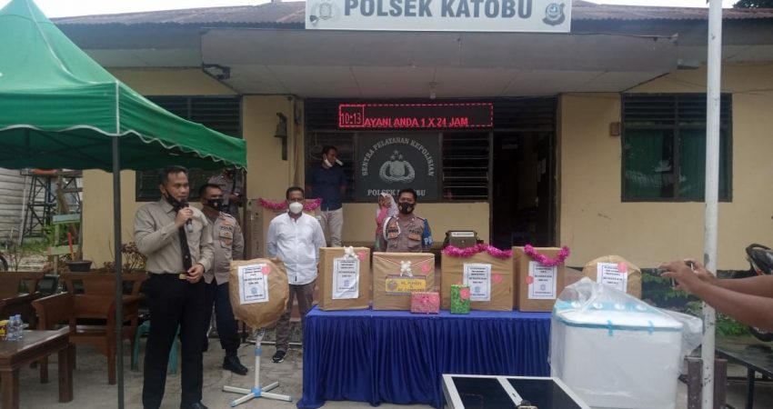Vaksinasi Berhadiah di Polsek Katobu, Warga Baubau Ketiban Rezeki Motor