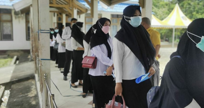Terlambat, Tiga Peserta SKD CPNS Konsel Sesi Pertama Tidak Dibolehkan Mengikuti Tes