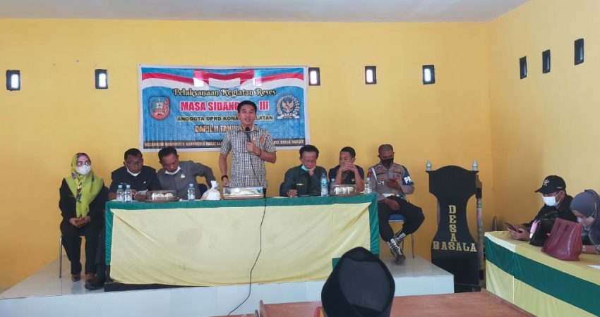 DPRD Konsel Gelar Reses Masa Sidang III, Ini yang Diusulkan Masyarakat