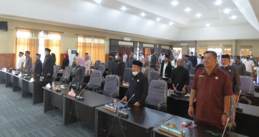 DPRD Konsel Terima Raperda RPJMD 2021-2026 dan KUA-PPAS 2022