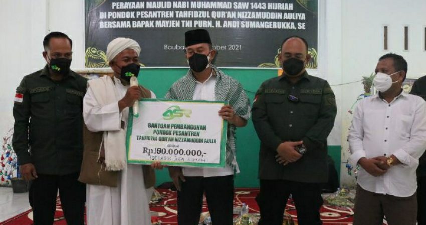 Peringati Maulid, ASR Bantu Pembangunan Pesantren Tahfizul Qur&rsquo;an Nizzamuddin Auliya