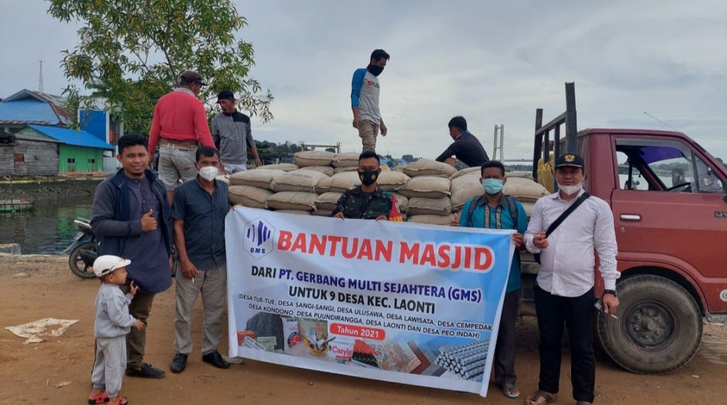 PT GMS Kembali Salurkan Bantuan Pembangunan Masjid di Sepuluh Desa