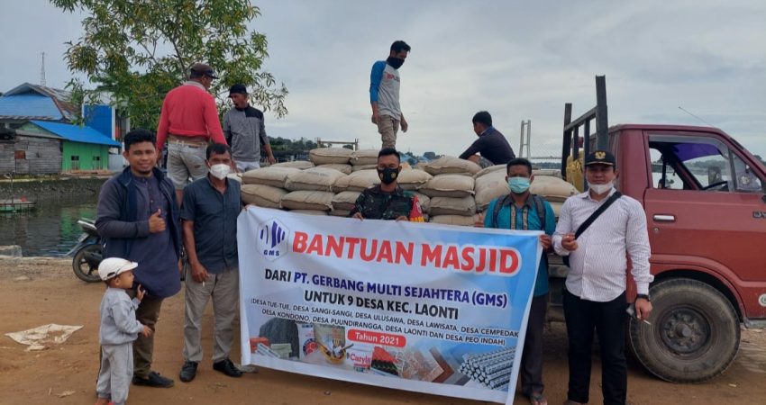PT GMS Kembali Salurkan Bantuan Pembangunan Masjid di Sepuluh Desa