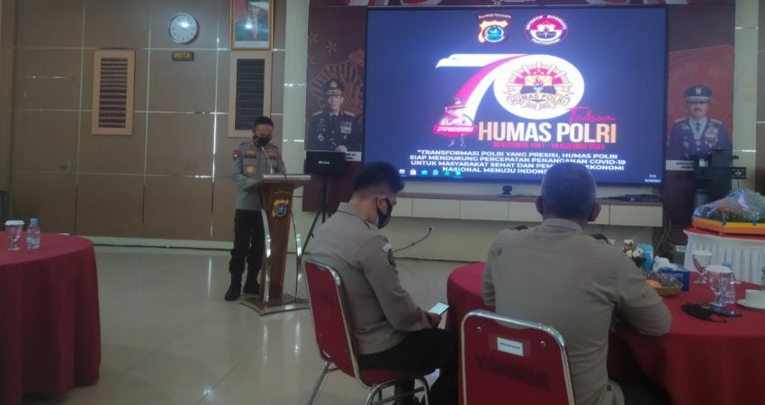 Sambut HUT Humas Polri ke 70, Kapolda Sultra: Garda Terdepan Untuk Tangkal Hoax