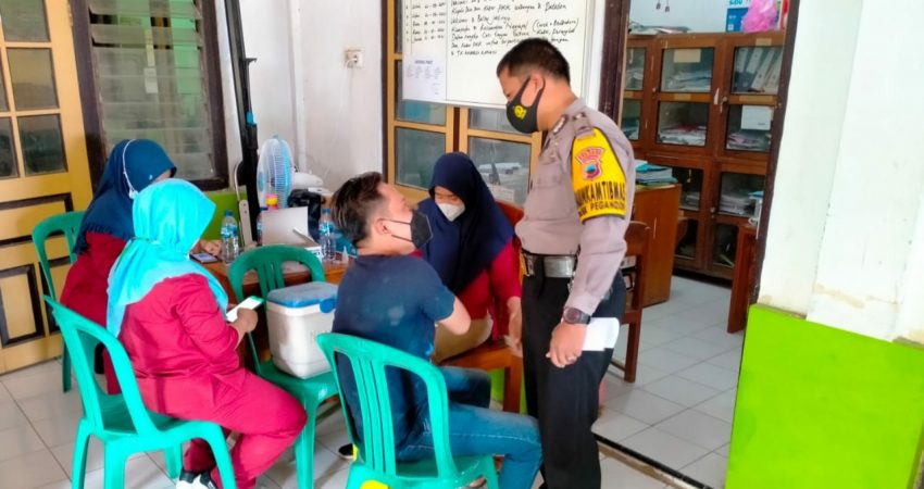 Monitoring Vaksinasi, Kapolsek Pegadon: Diikuti 125 Warga