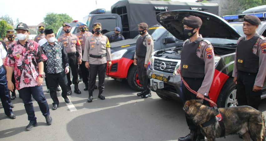 Pastikan Ops Lilin Candi 2021 Berjalan Lancar, Polres Pekalongan Kota Lakukan Pengecekan Randis