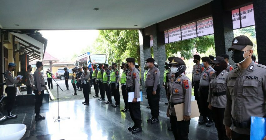 Gelar Apel Pagi, Kabag Ops Polres Kendal Ingatkan Kesiapsiagaan OLC 2021