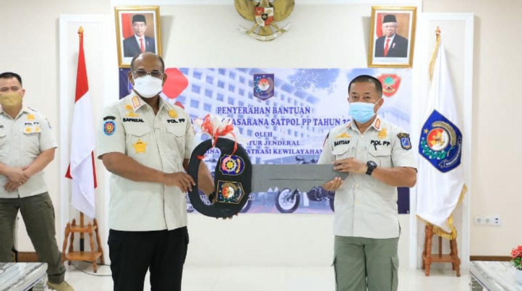 Rutin Gelar Operasi dan Lapor Kegiatan, Satpol PP Muna Dapat Hibah Kendaraan Operasional