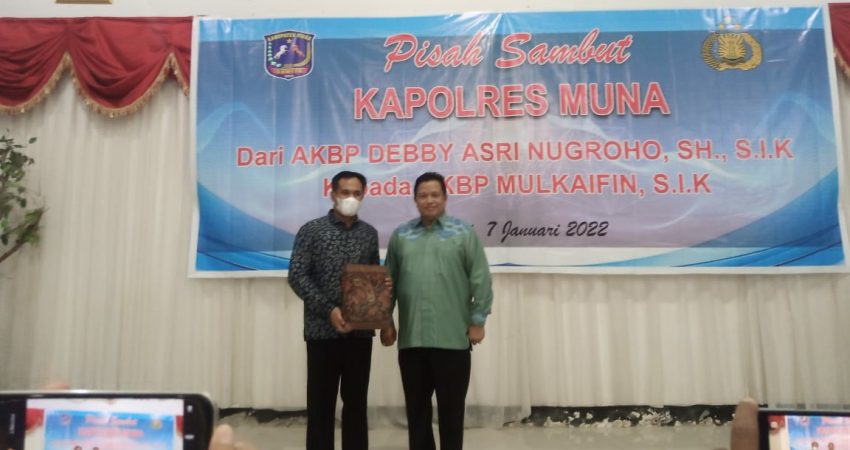 Pisah Sambut Kapolres Muna, Rusman: Masyarakat Ucapkan Terimakasih Banyak