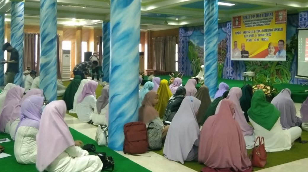 Persiapan Pelantikan Pengurus, BPW KKW Sultra Gelar Zikir dan Doa Bersama