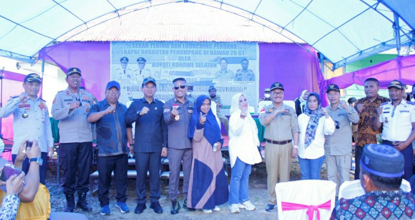 KM Konsel 01 Resmi Beroperasi, Surunuddin: Semoga Dapat Membantu Dalam Pemulihan Ekonomi