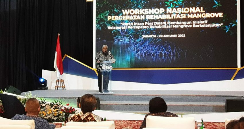 Rangkaian HPN 2022, KLH dan PWI Pusat Gelar Workhsop Rehabilitasi Mangrove