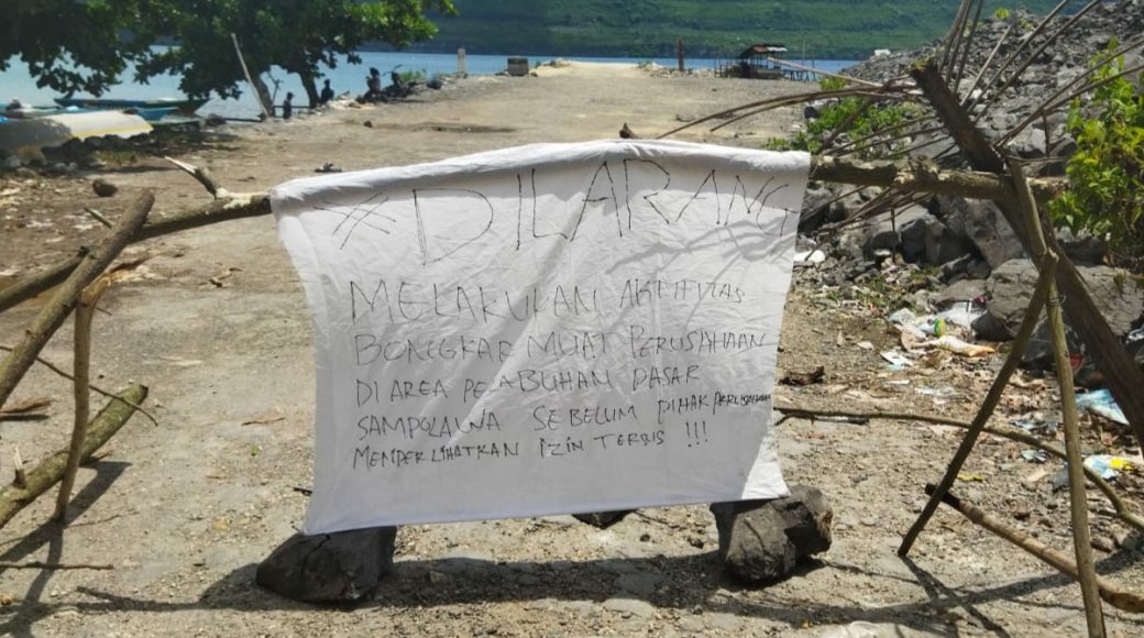 Tidak Ada Kepastian Legalitas, Warga Tutup Akses Jetty Sampolawa