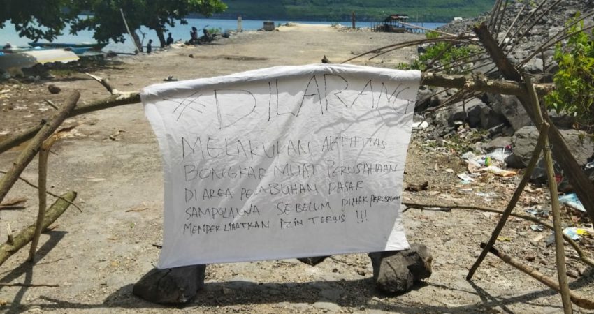 Tidak Ada Kepastian Legalitas, Warga Tutup Akses Jetty Sampolawa