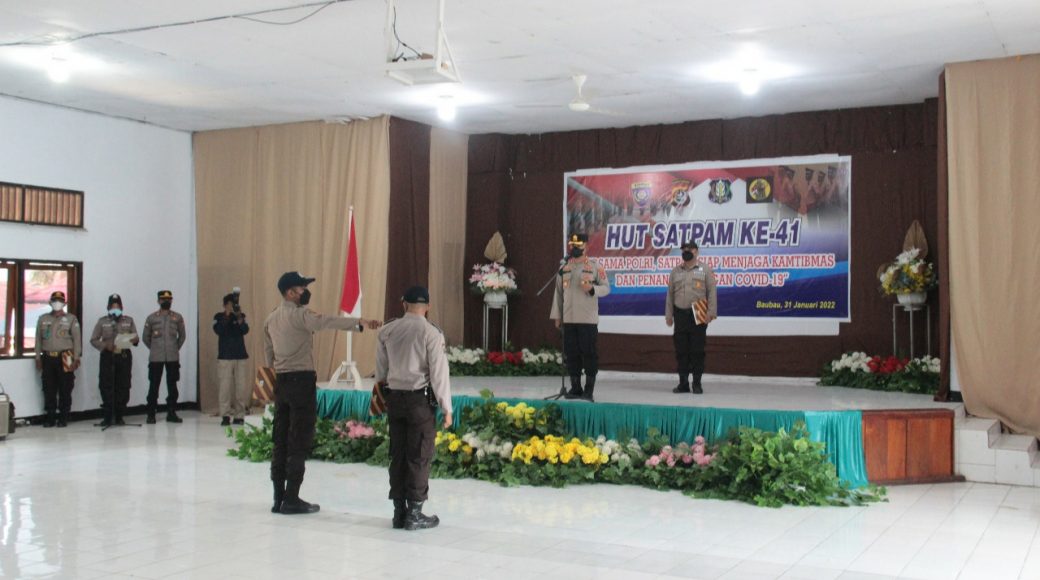 Peringati HUT Satpam, Begini Harapan Kapolres Baubau