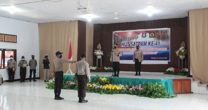 Peringati HUT Satpam, Begini Harapan Kapolres Baubau